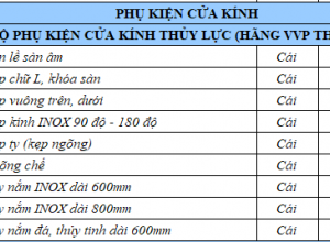 [2023] Giá cửa kính cường lực bản lề sàn vvp Thái Lan đẹp chính hãng